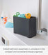 YAMAZAKI Home Tower Bathroom Storage Organizer Self-Draining Corner Shower Caddy For Shampoo Soap Or Cleaning Supplies, 6" - Abs Plastic -...