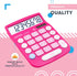 CATIGA Desktop Calculator 8 Digit with Solar Power and Easy to Read LCD Display, Big Buttons, for Home, Office, School, Class and Business, 4 Func...