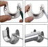 Closet Rod Bracket 6 Pack Stainless Steel Closet Rod Holders with Screws, Heavy Duty Closet Rod End Support for Wardrobe Curtain Shower, Silver U-...