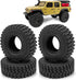 Soft Rubber RC 1.0 Tires 58MM with Foam Insert 4PCS for 1/18 TRX4M Upgrades 1/24 SCX24 Tires...