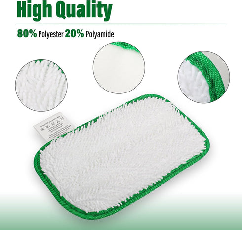 Steam Mop Pads 5 Packs Compatible with Shark Sonic Duo Floor Hardwood Floor Cleaner KD450W, KD400W, SP1000, ZZ500, ZZ510...