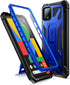 Poetic Spartan Series Designed for Google Pixel 4 5.7 inch Case, Full-Body Rugged Dual-Layer Metallic Color with Premium Leather Texture Shockproo...