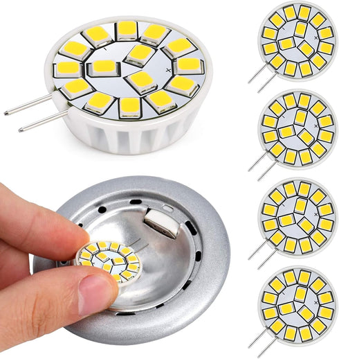 Kohree G4 LED Bulb 12V 4000K AC/DC Bi-Pin Base Ceiling Recessed Puck Light Bulb LED Replacement Halogen Bulb 20W Equivalent for RV Camper Trailer ...