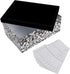 Heavy-Duty Photo/Video Storage Box, Damask Design...