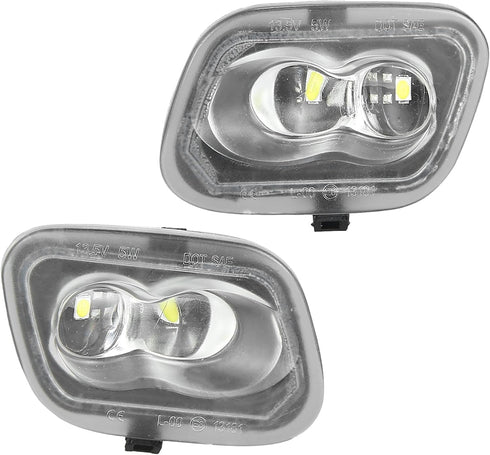 X AUTOHAUX Rear View Mirror Light for Ford F-150 F-250 F-350 F-450 Super Duty FL3Z13B374B FL3Z-13B374B 12V Waterproof Clear Lens White Side Puddle...