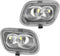 X AUTOHAUX Rear View Mirror Light for Ford F-150 F-250 F-350 F-450 Super Duty FL3Z13B374B FL3Z-13B374B 12V Waterproof Clear Lens White Side Puddle...