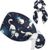 Space Cats Cute Scrub Caps Surgical Women with Button Adjustable Hats Surgical Caps with Scrunchie for Women...