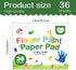 AROIC 36 Sheets Finger Paint Paper 11 x 14 inches, Paint Pad for Kids, Fingerpaint Paper For Toddlers And Kids, Kids Art Supplies, Art Paper Const...