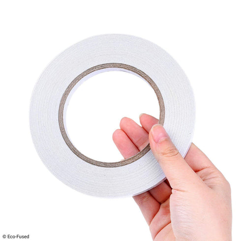 Eco-Fused Double Sided Adhesive Tape - Width: 0.4 Inch - Length: 55 Yards - for Arts and Crafts, DIY and Office - Quick and Easy (0.4 Inch x 55 Ya...