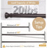 Amazer Spring Tension Shower Curtain Rod, 26-42 Inches Rust-Resistance Tension Curtain Rod Bathroom Rod, Adjustable Shower Curtain Rod No Drill, B...