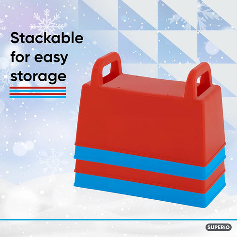Superio Snow Brick Maker Snow Sand Beach Toys for Kids and Adults Igloo Snow Block Form for Building Snow Forts or Sandbox Play Sand Toys Beach Es...