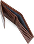 Timberland mens Leather Passcase Trifold Wallet Hybrid, Cognac, One Size...