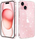 JJGoo Compatible with iPhone 15 Case Glitter, Clear Transparent Soft TPU Sparkle Anti-Scratch Shockproof Protective Phone Bumper, Women Girls Slim...