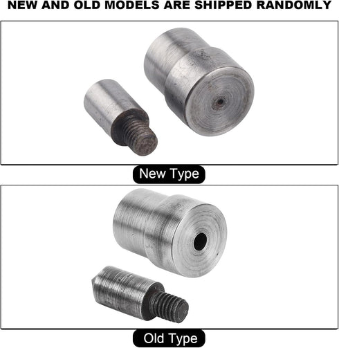 2Pcs Heavy Duty Metal Grommet Die Mold Eyelet Hand Press Punch Machine Tool Spring Snap Fastener Button Die for Hand Pressing(1.5 mm)...