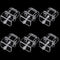 6pcs aquarium lid clips fish tank top cover lid support holder clip for rimless or rim fish tank...