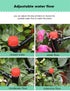 50pcs Drip Irrigation Emitters for 1/4" Irrigation Tubing,Adjustable 360 Degree Irrigation Dripper with 1/4" Barbed Coupling Fittings,Garden Drip ...