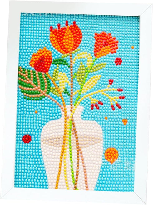 BESTING Diamond Painting with Frames, Mosaic Gem Sticker DIY Art Project Kits Flowers Plants Holiday Crafts Supplies Gifts Home Decoration(DPRF182...