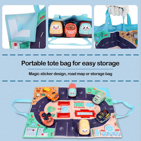 Baby Toy for 1 Year Old Boy | 7 Set Push and Go Cars Toy with Play Mat/Storage Bag for Toddlers | Early Educational Toys and Birthday Gift for 1 2...