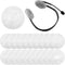 100 Pieces Headphone Ear Covers Disposable Earphone Overs Sanitary Non-Woven Stretch Earpad Covers Earcup Covers Fit for Most on Ear Headphones (W...