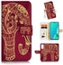 for Samsung Note 20, Galaxy Note 20, Designed Flip Wallet Phone Case Cover, A21111 Tribal Red Elephant 21111...
