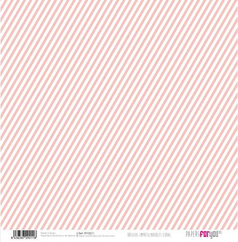 Papers For You - Scrapbooking and Craft Paper Kit | "Coral Essentials" Collection | Includes 10 Double Sided Papers with Different Designs | Size ...