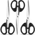 Koogel Scissors for Office, All Purpose Stainless Steel Scissors with Comfort Grip for Student Teacher Middle School Kids and Home Sewing Cutting ...