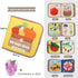 Baby Books Bath Toys Pastable Cognitive Touch and Feel Cloth Soft Crinkle Books Early Education Toys, Kids Infant Toddlers Christmas Birthday Gift...