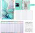 Budget Binder, A6 Marble PU Leather Binder, Money Organizer Budget Planner with 8 Zipper Cash Envelopes, 12 Expense Budget Sheets & 2 Letter Label...