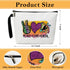 Peace Love Cosmetic Bag for Women Friends Accessories Organizer, Cheerleader Gifts, Travel Essentials Purse Toiletry Pouch Cosmetic Bag with Zippe...