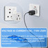 South Africa Travel Plug Adapter,South Africa Plug Adapter 3 Prong Safe Grounded USA to Any Type M for Country Such as Botswana,Nepal Pakistan,Nam...