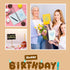 Xuniea 12 Piece Birthday Stencils - Happy Birthday Templates & Cake Candle Pattern for Drawing, Card Making & DIY Decor...