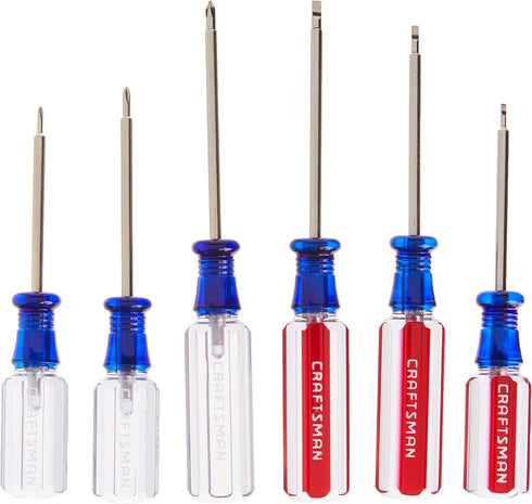 CRAFTSMAN Small Screwdiver Set, 6Piece Jewelers Set (CMHT65043)...