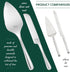 Wedding Cake Knife and Server Set – 2-Pcs Cake Cutter and Cake Server Spatula – Food Grade Stainless Steel Cake Serving Set for Home, Special Even...