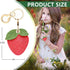 Leather Keychain Holder Case Compatible with Apple AirTag, Cute Protective Air Tag Cover With Keychain Ring, Anti-Scratch Finder GPS Tracker Case ...