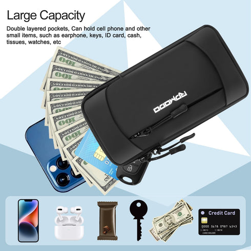 Running Armband Phone Holder & Crossbody Shoulder Bag, Arm Band for Phone for Running Walking, Waterproof Phone Pouch for iPhone 15 14 13 Pro Max ...