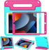 LTROP Kids Case for iPad 9th/ 8th/ 7th Generation (2021/2020/ 2019), iPad 10.2 Handle Stand Case - Turquoise and Rose...