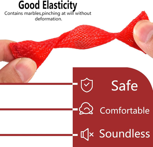 Marble Mesh Fidget Toys Set - 8 Pcs Sensory Fidget Toys for Adults Anti Stress Flippy Bike Chain Acupressure Rings Metal Fidget Toys for Teens Boy...