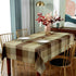 Rectangle Tablecloth Plaid Style Polyester Table Cloth Spillproof Dust-Proof Wrinkle Resistant Heavy Weight Table Cover for Kitchen Dinning Tablet...