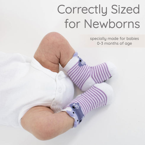 ZIRI & ZANE Baby Sock Gift Set - 7 Unique Pairs, Cute & Funny Unisex Newborn Gifts for Baby Showers & Registries...
