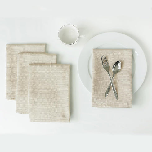 Benson Mills Cameron Textured Fabric Cloth Napkins, for Everyday Home Dining, Parties, Weddings & Holiday Tablecloths (18" x 18" Napkin Set of 4, ...