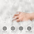 Ashler Faux Fur Rug - Fluffy Shaggy Area Rug, Ultra Soft 2.2 x 4 Feet Rectangle, White Fuzzy Machine Washable Shag, Nursery Decor Throw for Bedroo...