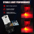 iBrightstar 3157 LED Bulb Red, 3057 LED Brake Lights Bulbs Super Bright for Rear Brake Lights and Tail Lights, 2 Pack...