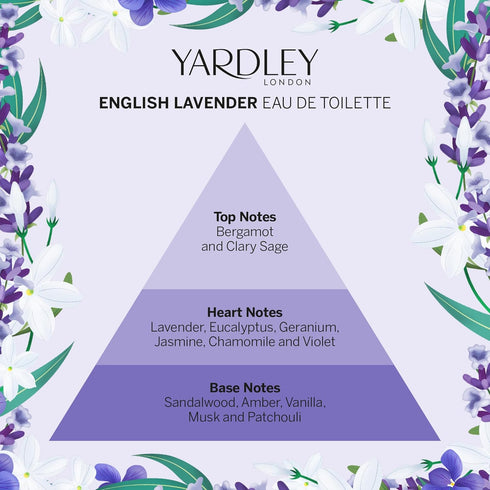 Yardley Of London English Lavender Eau de Toilette Spray for Women, 4.2 Ounce...