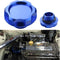 Dewhel Billet Engine Oil Fuel Filler Tank Cap Cover For Honda Acura Civic TL Color Blue...