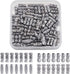 KISSITTY 100set/box Platinum Plated Brass Screw Twist Clasps 4 Mixed Shapes Metal Jewelry Clasp for DIY Jewelry Bracelet Necklace Making...