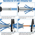 Feekoon Wire Twisting Tool, 3 Way/ 5 Way Wire Stripping Tool and 6mm Hex Shank Cable Twister Tool, Wire Stripper and Twister, Wire Twister Bit for...
