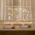 Acrylic Dry Erase Board with Light 11.8 X 7.9” Light up Dry Erase Board with Stand as a Glow Memo LED Letter Message Board Note Glass Led Board Wh...