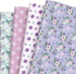 JarThenaAMCS Spring Lavender Floral Wrapping Paper - Not Roll - Purple Flower Gift Wrap Paper Folded Flat Assorted DIY Craft Art Paper for Wedding...