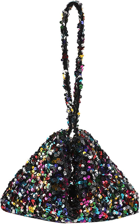 Sparkle Sequins Mini Purse for Women Bling Evening Handbag Clutch Glitter Shoulder Bag for Party Wedding...