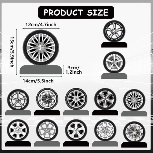 12 Pcs Race Car Centerpieces for Tables, Race Car Party Decorations Hot Wheel Centerpieces for Tables, Double-Sided Racing Party Centerpieces Tabl...